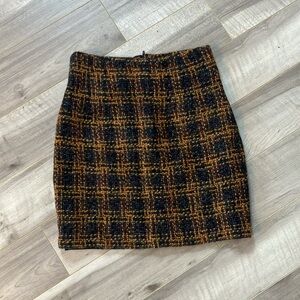 Vintage Compagnie Internationalonale Expresss Wool Plaid Skirt